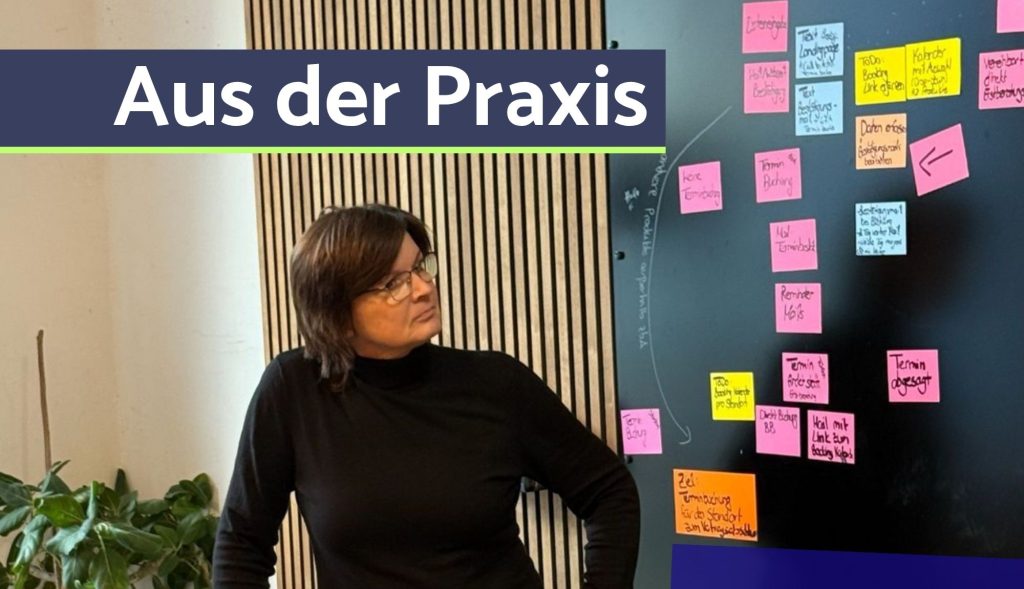 Aus der Praxis_Stefanie Meise steht vor einem Service-Design Prozess